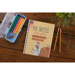 Notebook Spiral Anak MK Notes – Halaman Catatan & Stiker Warna